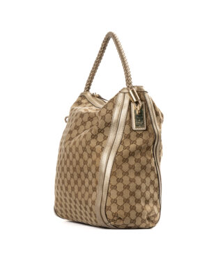 Alternative view of Gucci Hobo Bella Medium GG Supreme Oro