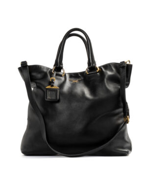 Prada Shopper Vertical Medium Nera