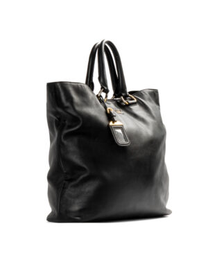 Alternative view of Prada Shopper Vertical Medium Nera