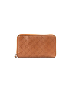 Gucci Portafoglio Zip GG Guccissima Cuoio