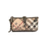 Burberry Pochette Stars Small Check Grigia