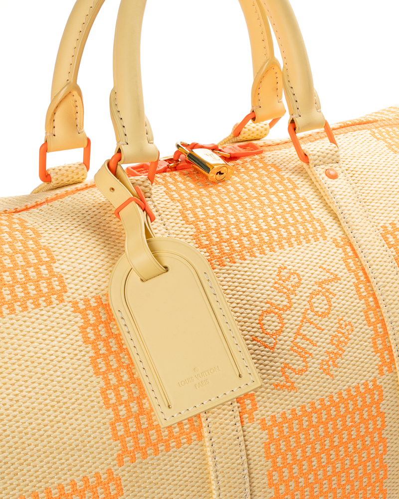 Alternative view of Louis Vuitton Keepall 50 Bandouliere Rafia Arancione