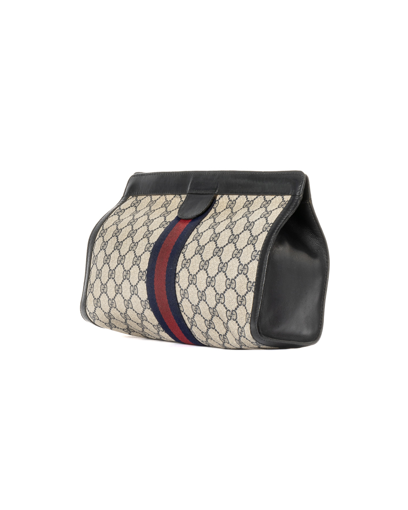 Alternative view of Gucci Clutch Vintage Large GG Supreme Blu