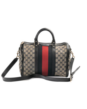 Alternative view of Gucci Boston Web Medium GG Supreme Blu