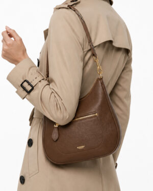 Alternative view of Burberry Hobo Bag Medium Granulata Marrone