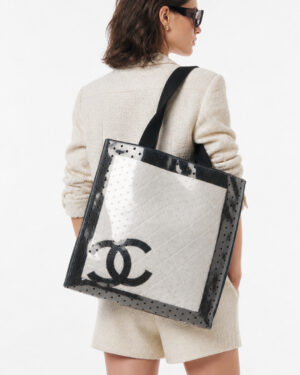 Alternative view of Chanel Tote Coco Beach Punching Nera