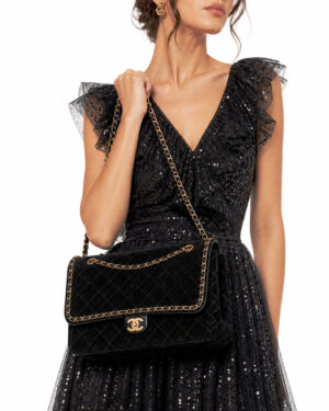 Alternative view of Chanel X Pharrell Williams XXL Bag Timeless Camoscio Nero