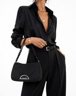 Alternative view of Christian Dior X Jo Pochette Malice Medium Nylon Nero