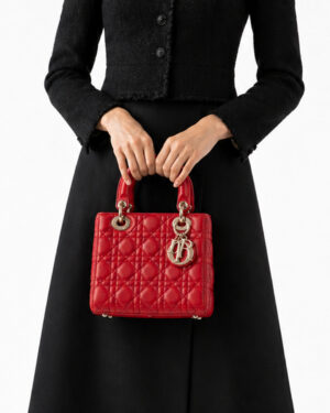 Alternative view of Dior Lady ABCDior Small Cannage Rossa