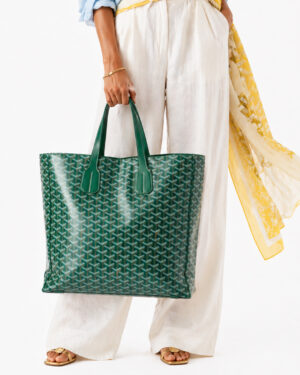 Alternative view of Goyard Tote Voltaire Goyardine Verde