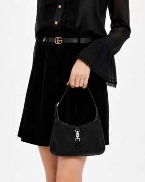Alternative view of Gucci Jackie Medium GG Supreme Nera