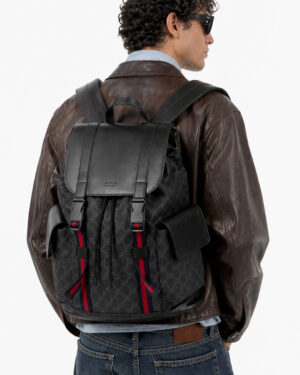 Alternative view of Gucci Zaino Task Web Large GG Supreme Blu