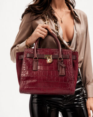 Alternative view of Michael Kors Hamilton Medium Cocco Vinaccia