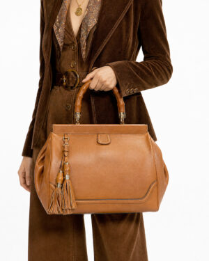 Alternative view of Gucci Tote Bold Bamboo Large Cuoio