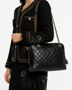 Alternative view of Chanel Shopper Chain Vintage Trapuntata Nera