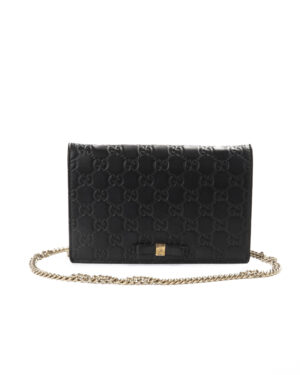 Gucci Wallet On Chain GG Guccissima Nera