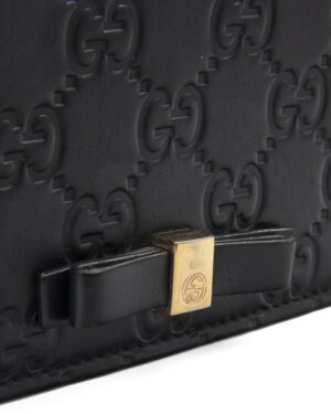 Alternative view of Gucci Wallet On Chain GG Guccissima Nera