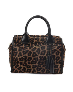 Michael Kors Geneva Tote Medium Cavallino Leopard Marrone