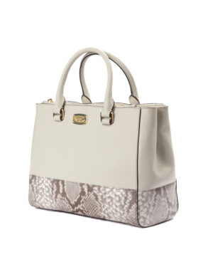 Alternative view of Michael Kors Tote Kellen Medium Pitone Saffiano Bianca