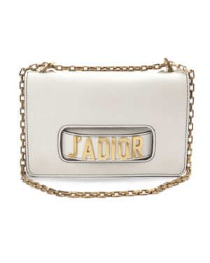 Dior J'Adior Flap Chain Medium Bianco