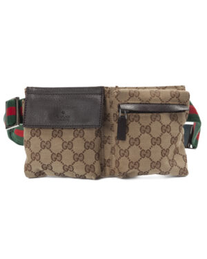 Gucci Marsupio Task Web GG Supreme Marrone