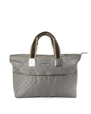 Gucci Shopper Task Medium GG Lurex Argento