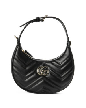 Gucci Marmont Mezzaluna Matelassè Nera