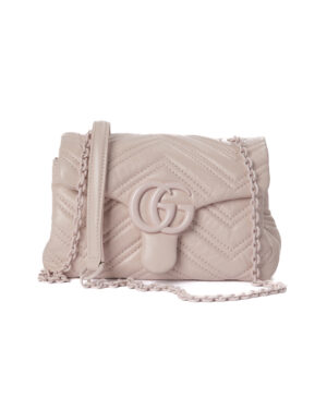 Gucci Mini Marmont Cipria Square Matelassè Rosa