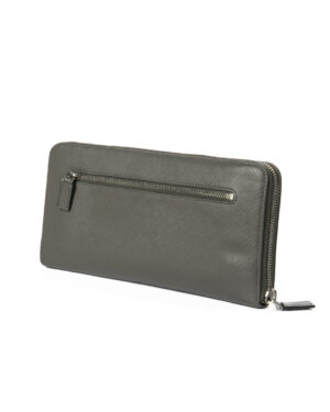 Alternative view of Prada Portafoglio Organizer Zip Saffiano Grigio