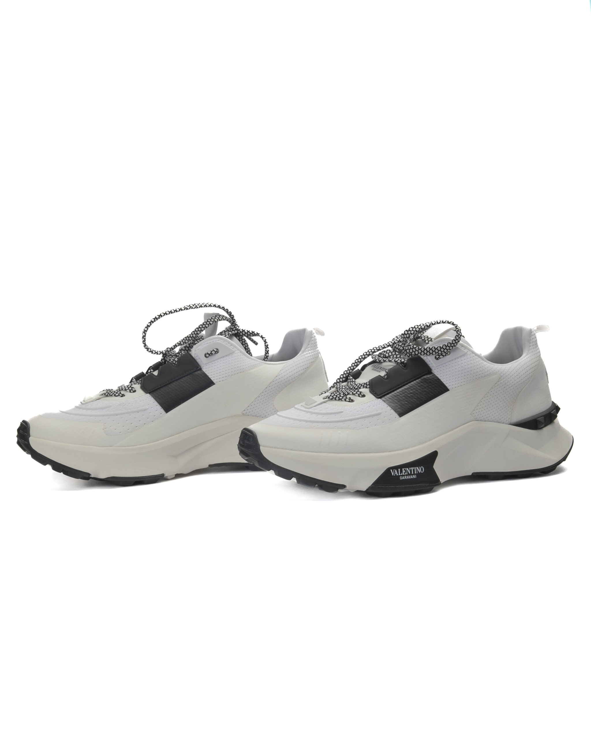 Valentino Sneakers Mid One Stud Bianca