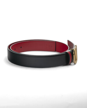 Alternative view of Valentino Cintura V Logo 30mm Reversibile Nero\Rosso