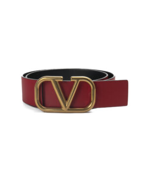 Valentino Cintura VLogo 40mm Reversibile Nero
