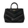 Michael Kors Tote Kellen Chevron Medium Saffiano Nera