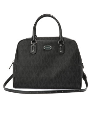 Michael Kors Dome Bag Medium Logata MK Nera