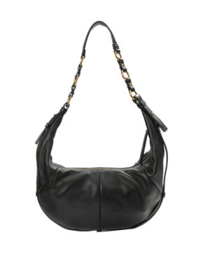 Saint Laurent Saharienne Hobo Small Nera