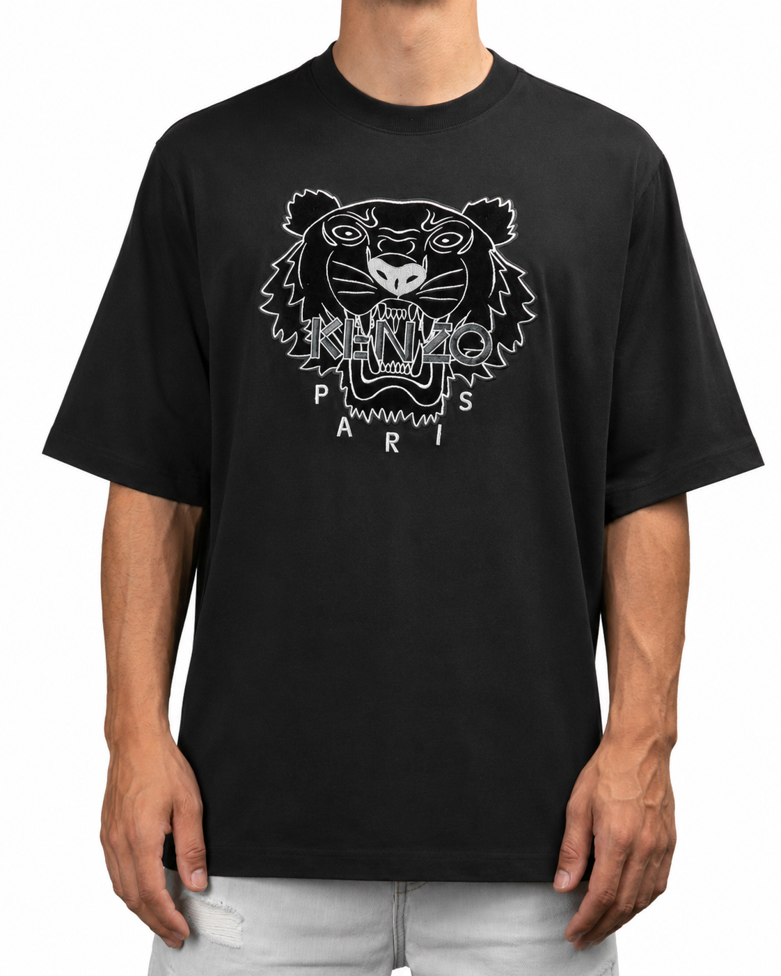 Kenzo T-Shirt Lion Cotone Nera
