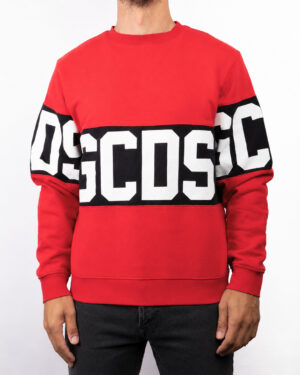 GCDS Felpa Logo Rossa