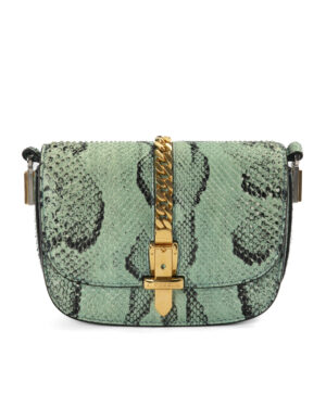 Gucci Silvye 1969 Mini Pitone Azzurra