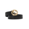 Gucci Cintura Interlocking GG Guccissima Nera