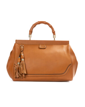 Gucci Tote Bold Bamboo Large Cuoio