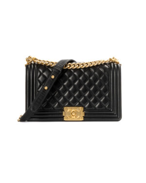 Chanel Boy Medium Trapuntata Nera