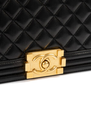 Alternative view of Chanel Boy Medium Trapuntata Nera