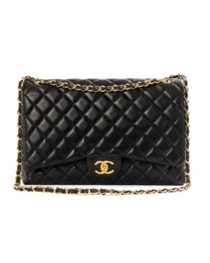 Chanel Maxi Jumbo Timeless Agnello Nero