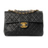 Chanel Maxi Jumbo Big Logo Vintage Nero