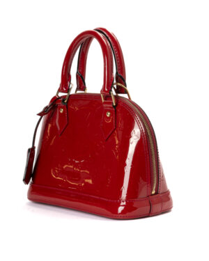 Alternative view of Louis Vuitton Alma BB Vernice Rossa