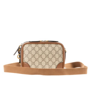 Gucci Camera Bag Double GG Supreme Marrone