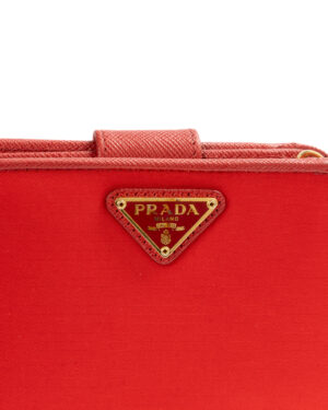 Alternative view of Prada Portafoglio Compatto Nylon Rosso