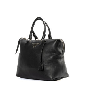 Alternative view of Prada Shopper Square Medium Granulata Nera