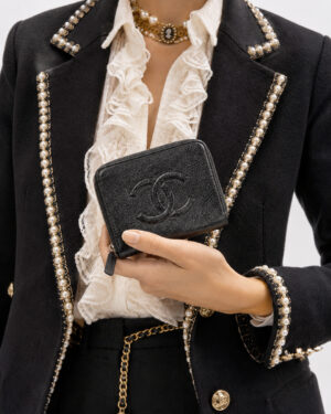 Alternative view of Chanel Portachiavi CC Vintage Nero