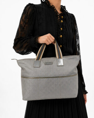 Alternative view of Gucci Shopper Task Medium GG Lurex Argento